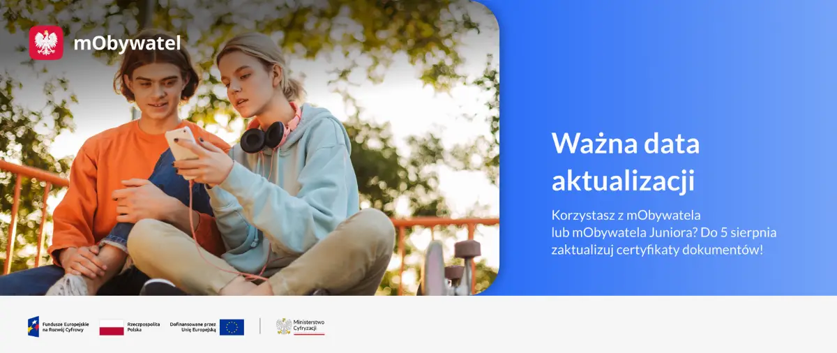 Użytkownicy mObywatela muszą zaktualizować certyfikaty do 5 sierpnia
