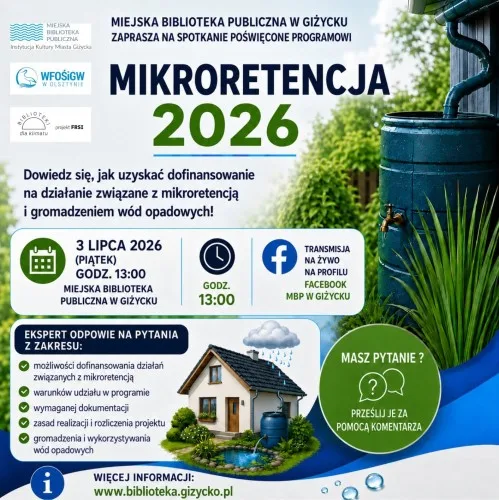 Spotkanie w bibliotece na temat programu Mikroretencja