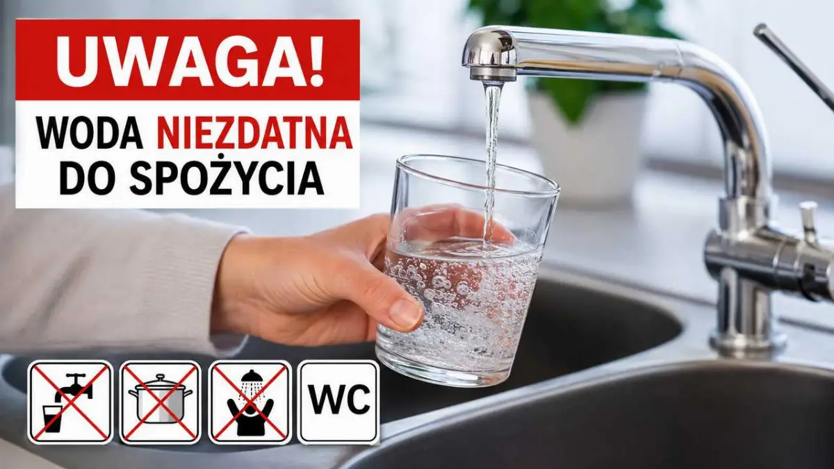 Brak przydatności wody do spożycia w miejscowościach zaopatrywanych przez wodociąg publiczny Orłowo