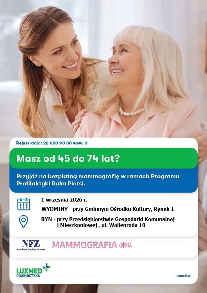 Bezpłatne mammografie w LUX MED Diagnostyka