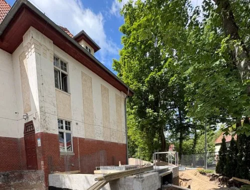 Postęp prac nad Dziennym Domem Seniora w Giżycku przy ul. Pionierskiej