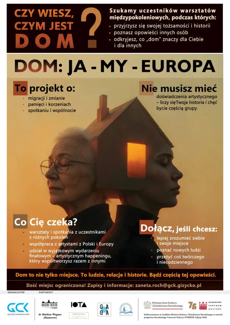 Nowy projekt międzypokoleniowy „Dom: Ja – My – Europa”