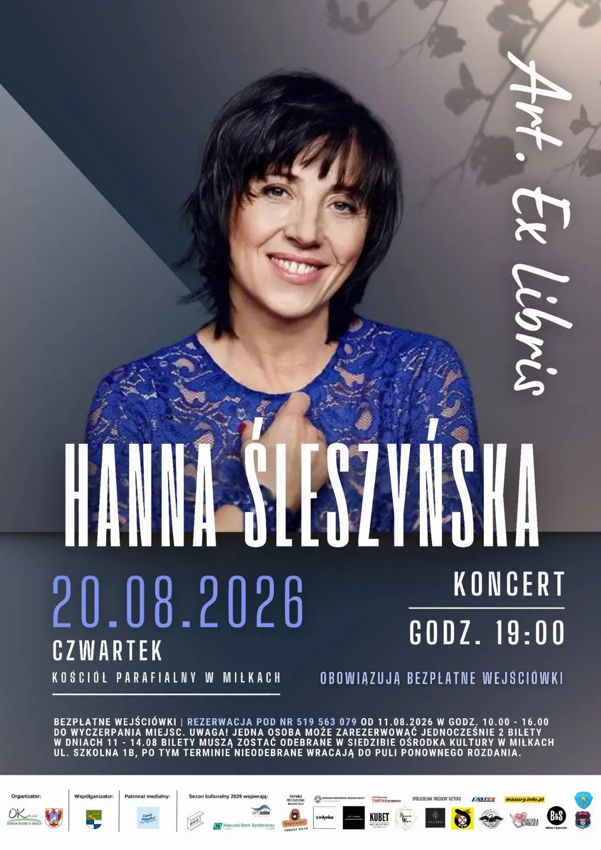 Recital Hanny Śleszyńskiej w Miłkach