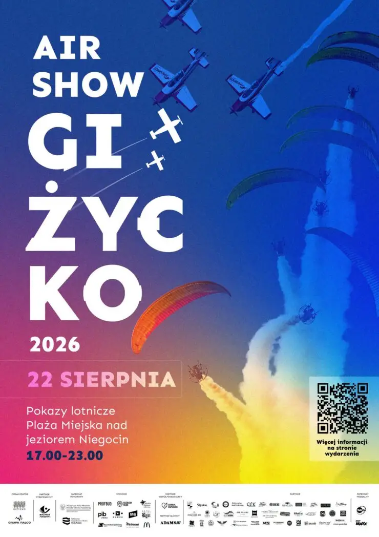 Giżycko AirShow 2026 – widowiskowe pokazy lotnicze nad Niegocinem