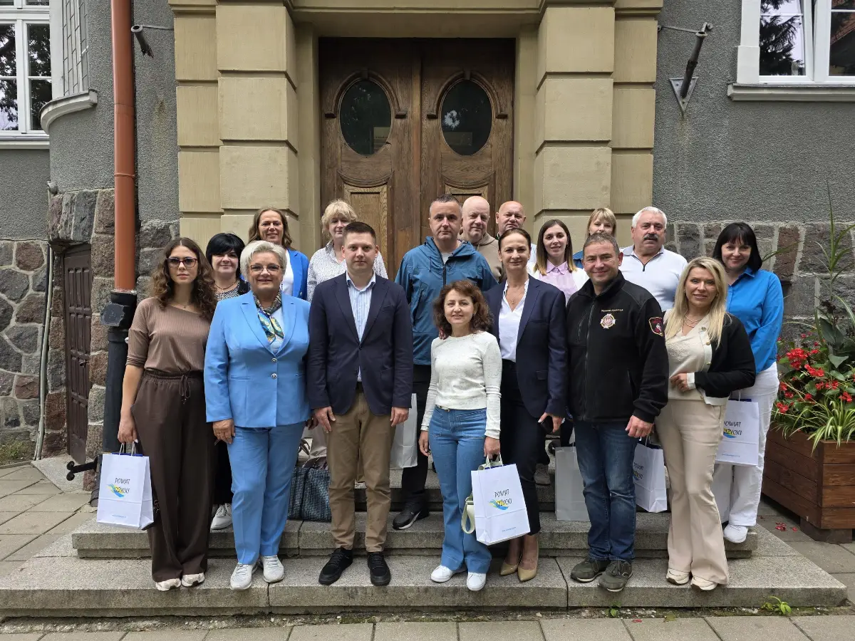 Międzynarodowa delegacja w Starostwie Powiatowym w Giżycku