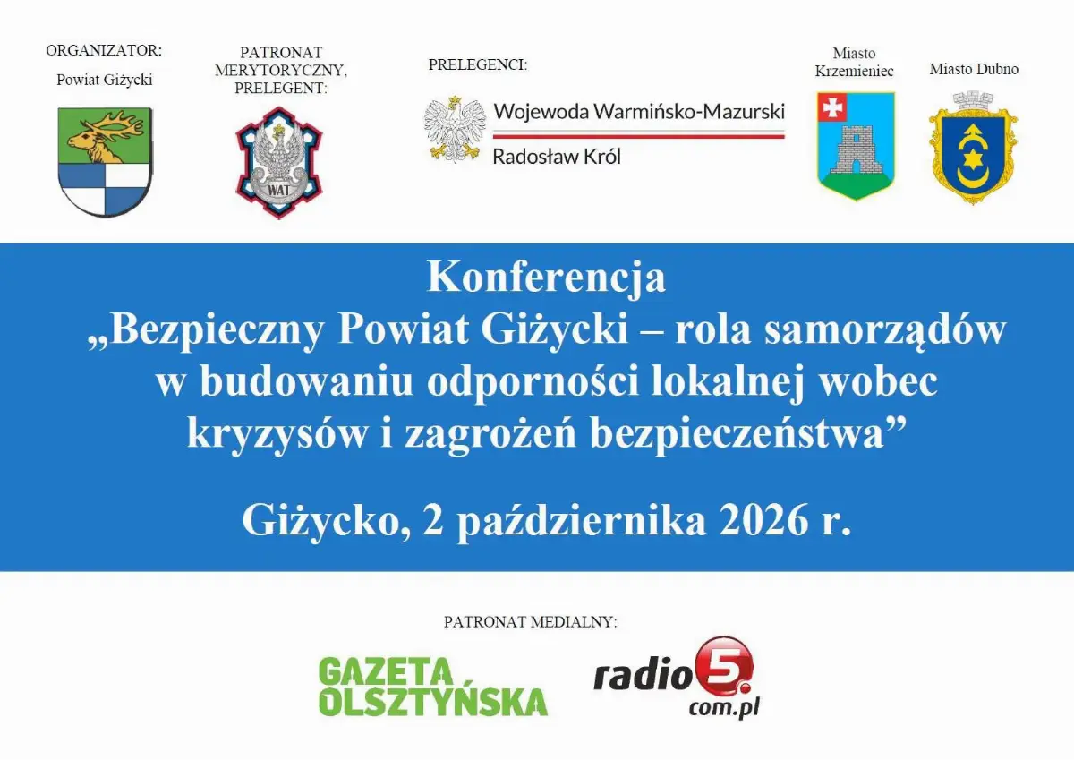 Konferencja o Bezpieczeństwie w Powiecie Giżyckim