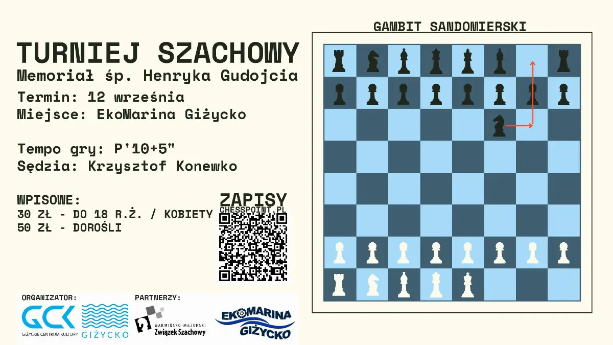 Memoriał Szachowy Henryka Gudojcia w Ekomarinie Giżycko 2026