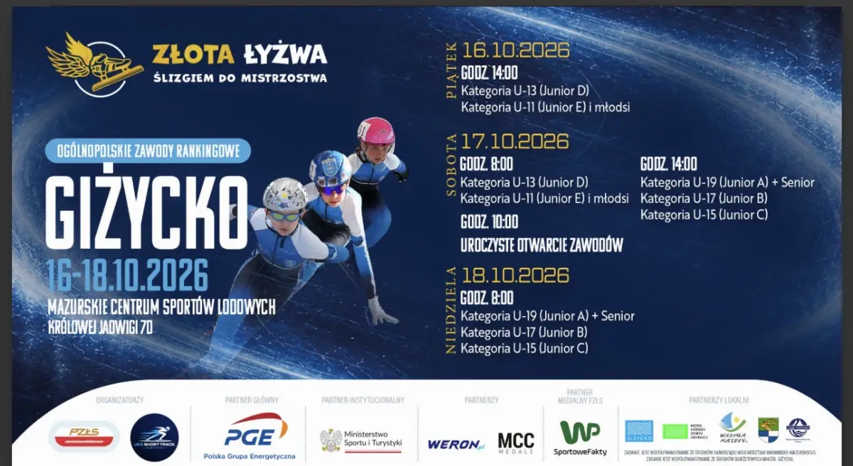 Ogólnopolskie Zawody Rankingowe w Short Tracku w Giżycku