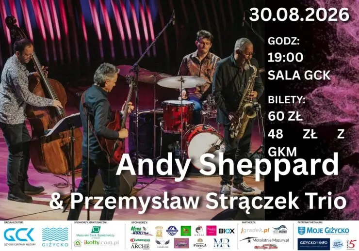 Koncert Andy'ego Shepparda i Przemysława Strączka w Giżycku